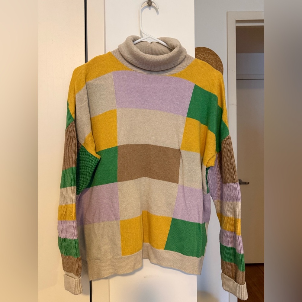 Rita Row checkered sweater SMALL